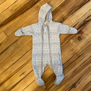 H&M Fair Isle Fleece Baby Bunting